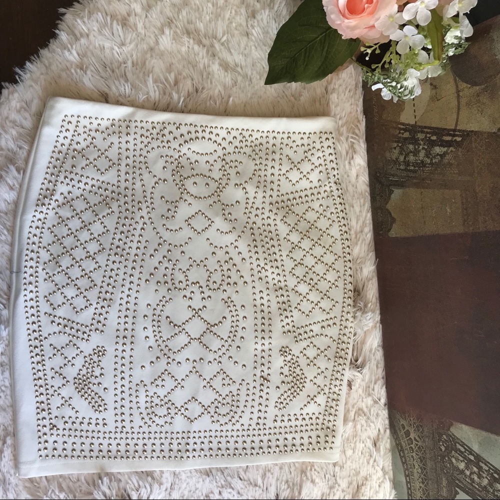 Fashion Nova embellished mini skirt